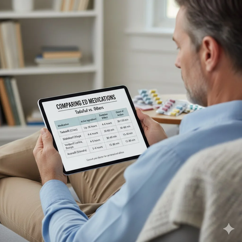 Compare Tadalafil with Other ED Medications