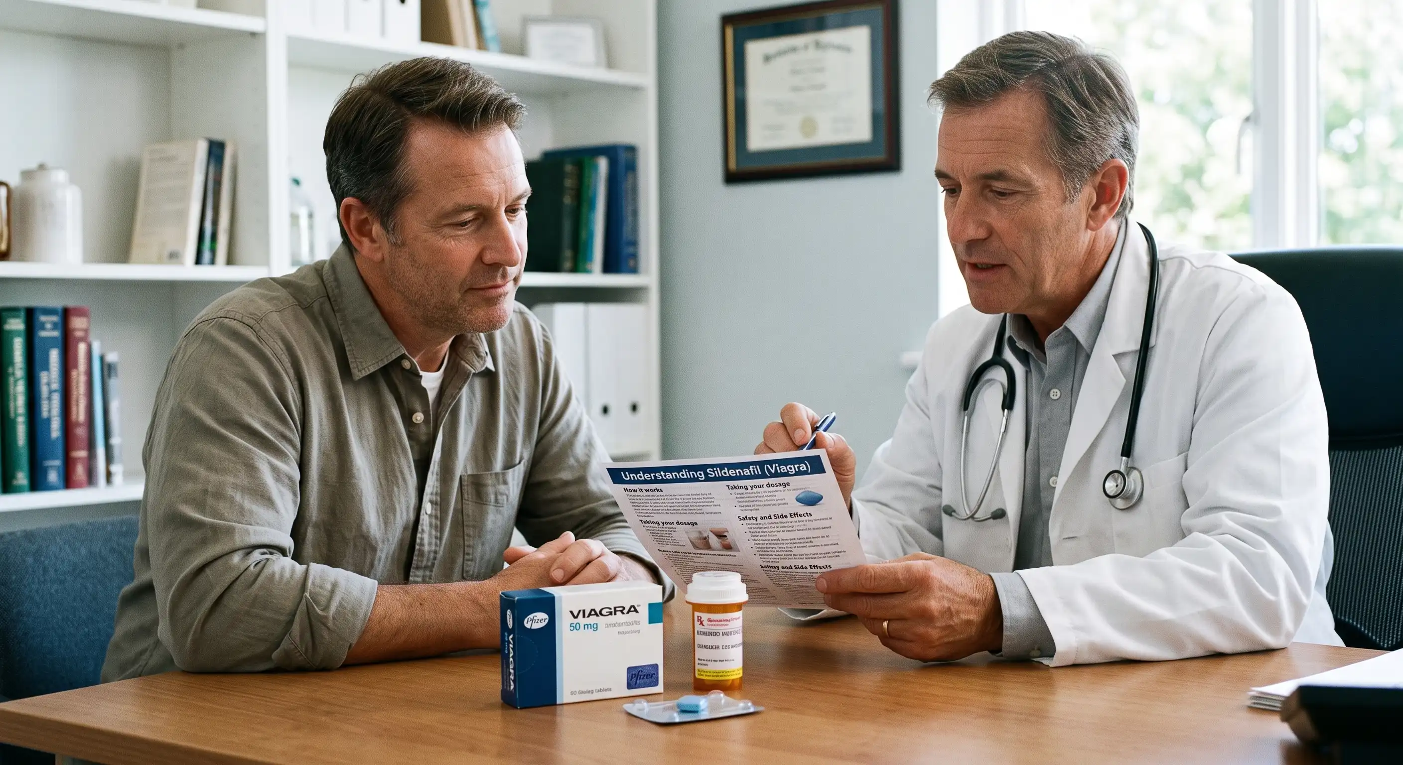 Sildenafil (Viagra) for ED: How it Works, Dosage, and Safety